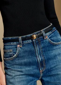 Ceinture Lisa - Noir Glacé — view 4