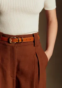 Ceinture Livie - Camel Vernis — view 2