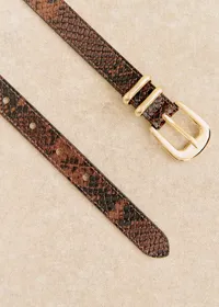 Ceinture Livie - Marron Python — view 2