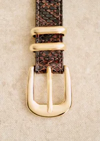 Ceinture Livie - Marron Python — view 3