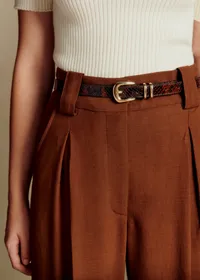 Ceinture Livie - Marron Python — view 4