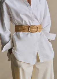 Ceinture Nala - Naturel Textile Tressé — view 2