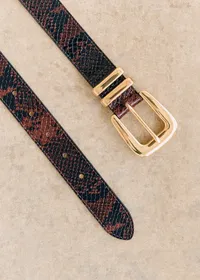 Ceinture Oria - Marron Python — view 3