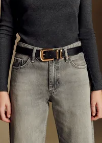 Ceinture Oria - Noir Lisse — view 4