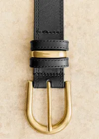 Ceinture Taylor - Noir Lisse Héritage — view 3
