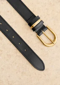 Ceinture Taylor - Noir Lisse Héritage — view 4