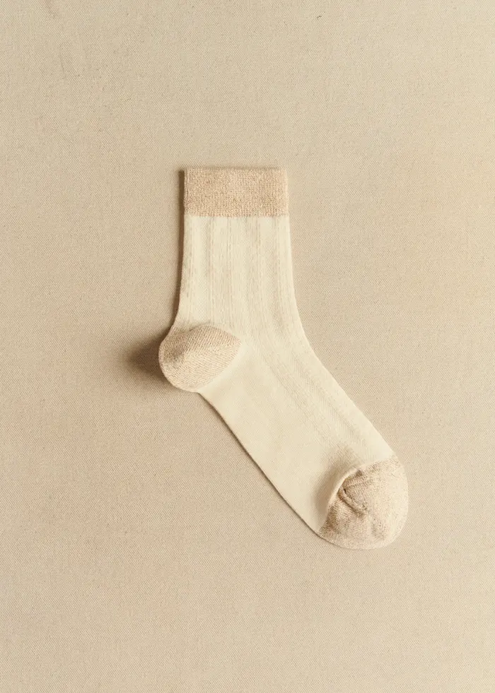Chaussettes Bianca - Doré Écru