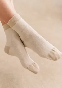 Chaussettes Bianca - Doré Écru — view 2
