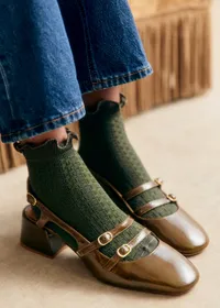 Chaussettes Deva - Vert Foncé — view 2