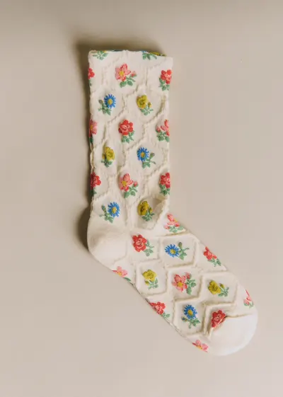 Chaussettes Giulia - Bouquets De Fleurs Multico