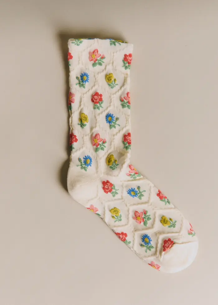 Chaussettes Giulia - Bouquets De Fleurs Multico
