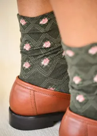 Chaussettes Julia - Olive — view 4