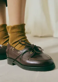 Chaussettes Léane - Olive — view 2