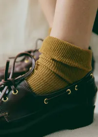 Chaussettes Léane - Olive — view 3