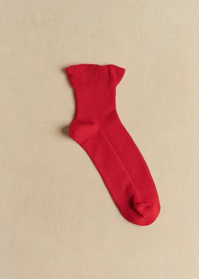 Chaussettes Léane - Rouge Vif