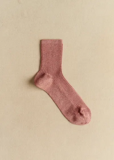 Chaussettes Lurex - Blush