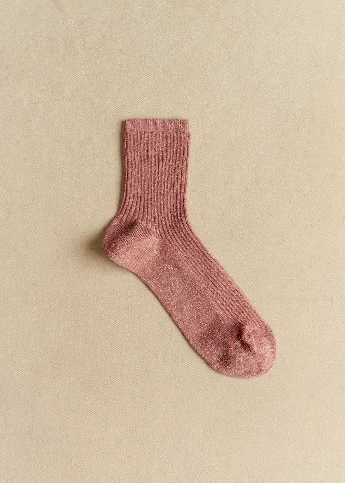 Chaussettes Lurex - Blush