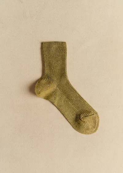 Chaussettes Lurex - Kaki
