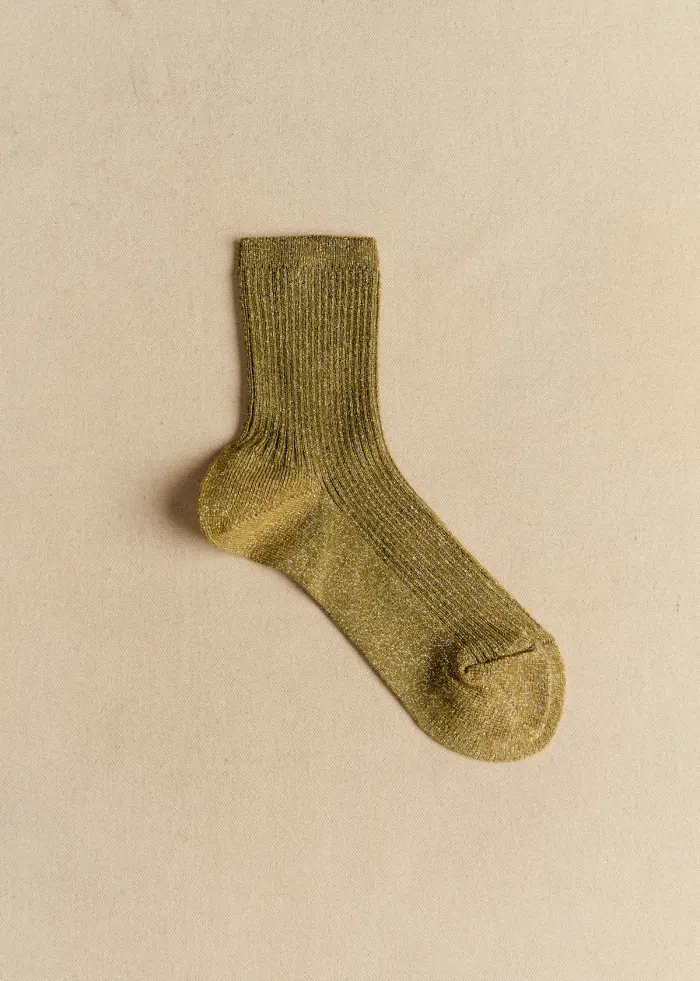 Chaussettes Lurex - Kaki