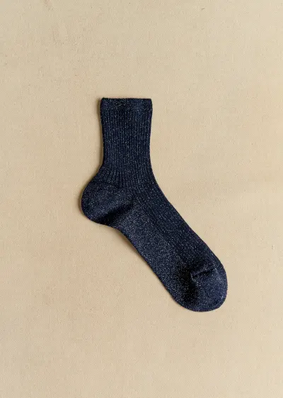 Chaussettes Lurex - Marine