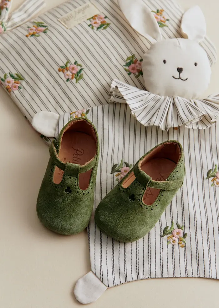 Chaussons Merveille - Daim Vert