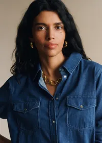 Chemise Alba - Bleu Denim — view 2