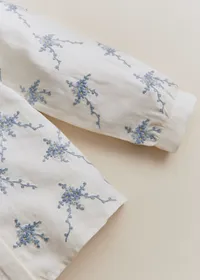 Chemise Ambre - Broderies Bouquets Bleus — view 2
