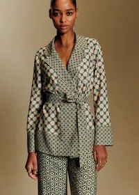 Chemise Amiris - Sézane x Antoinette Poisson - Imprimé Patchwork Dominote — view 2