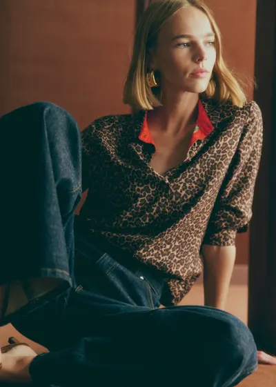 Chemise Annie - Imprimé Winter Leopard Camel