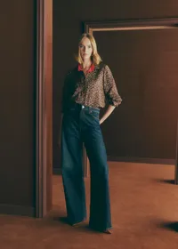 Chemise Annie - Imprimé Winter Leopard Camel — view 3