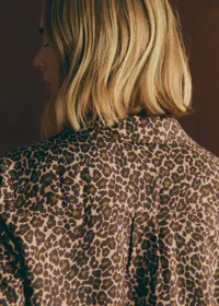 Chemise Annie - Imprimé Winter Leopard Camel — view 4