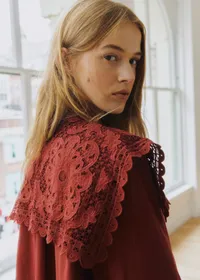 Chemise Astrid - Sézane x SEA NY - Broderie Unie Bordeaux — view 4