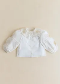 Chemise Avila - Sézane x SEA NY - Broderie Placée Ecru — view 4