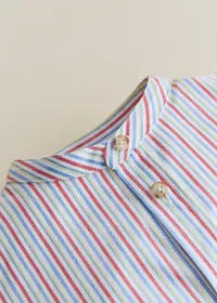 Chemise Benicio - Rayure Rouge Bleu Jaune — view 2