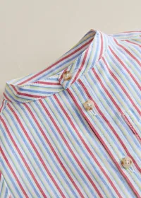 Chemise Benicio - Rayure Rouge Bleu Jaune — view 2