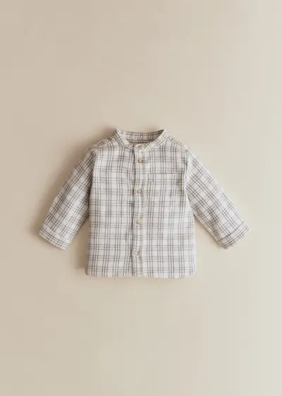 Chemise Benny - Carreaux Gris Doux