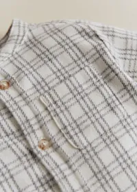 Chemise Benny - Carreaux Gris Doux — view 2