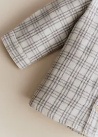 Chemise Benny - Carreaux Gris Doux — view 3