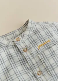 Chemise Benny - Carreaux Gris Doux — view 5