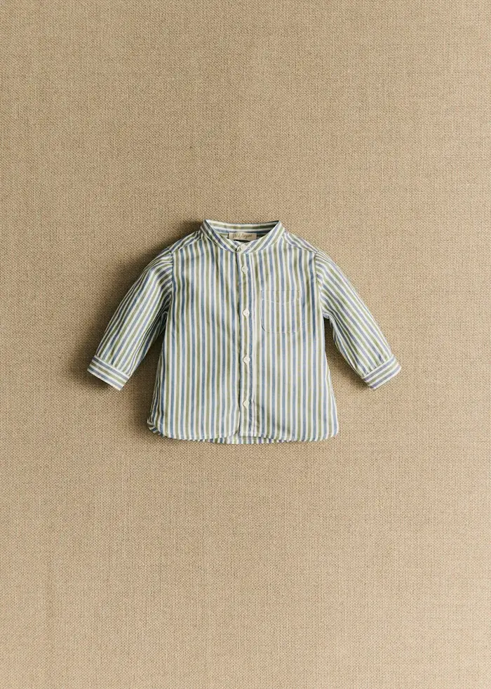 Chemise Benny - Rayure Kaki / Bleu