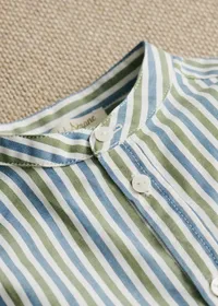 Chemise Benny - Rayure Kaki / Bleu — view 4
