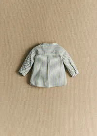 Chemise Benny - Rayure Kaki / Bleu — view 5