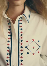 Chemise Bilma - Sézane x Antoinette Poisson - Broderies Cartes Placées — view 2