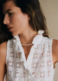 Chemise Celinda - Guipure Unie Ecru — view 4