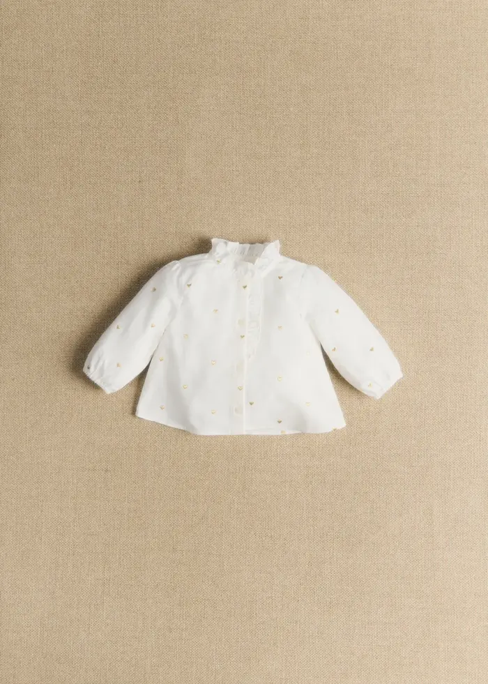 Chemise Chlo - Broderie Coeur Doré