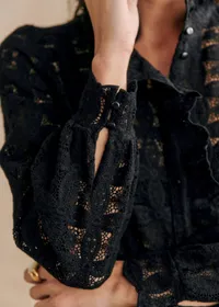 Chemise Chlo - Guipure Noir — view 3
