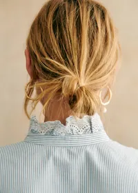 Chemise Chlo - Rayures Ecru/Bleu — view 2