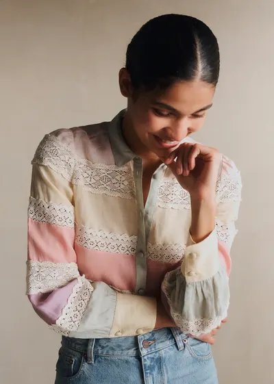 Chemise Claudio - Mix Dentelle Pastel