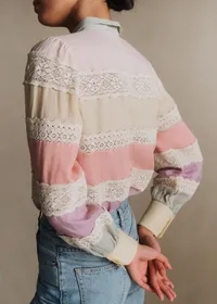 Chemise Claudio - Mix Dentelle Pastel — view 2
