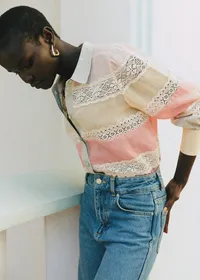 Chemise Claudio - Mix Dentelle Pastel — view 3